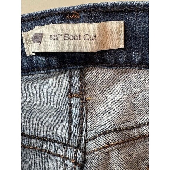 Levis 515 Jeans Size 14 M Womens Boot Cut Stretch Blue Denim‎ - Picture 10 of 10